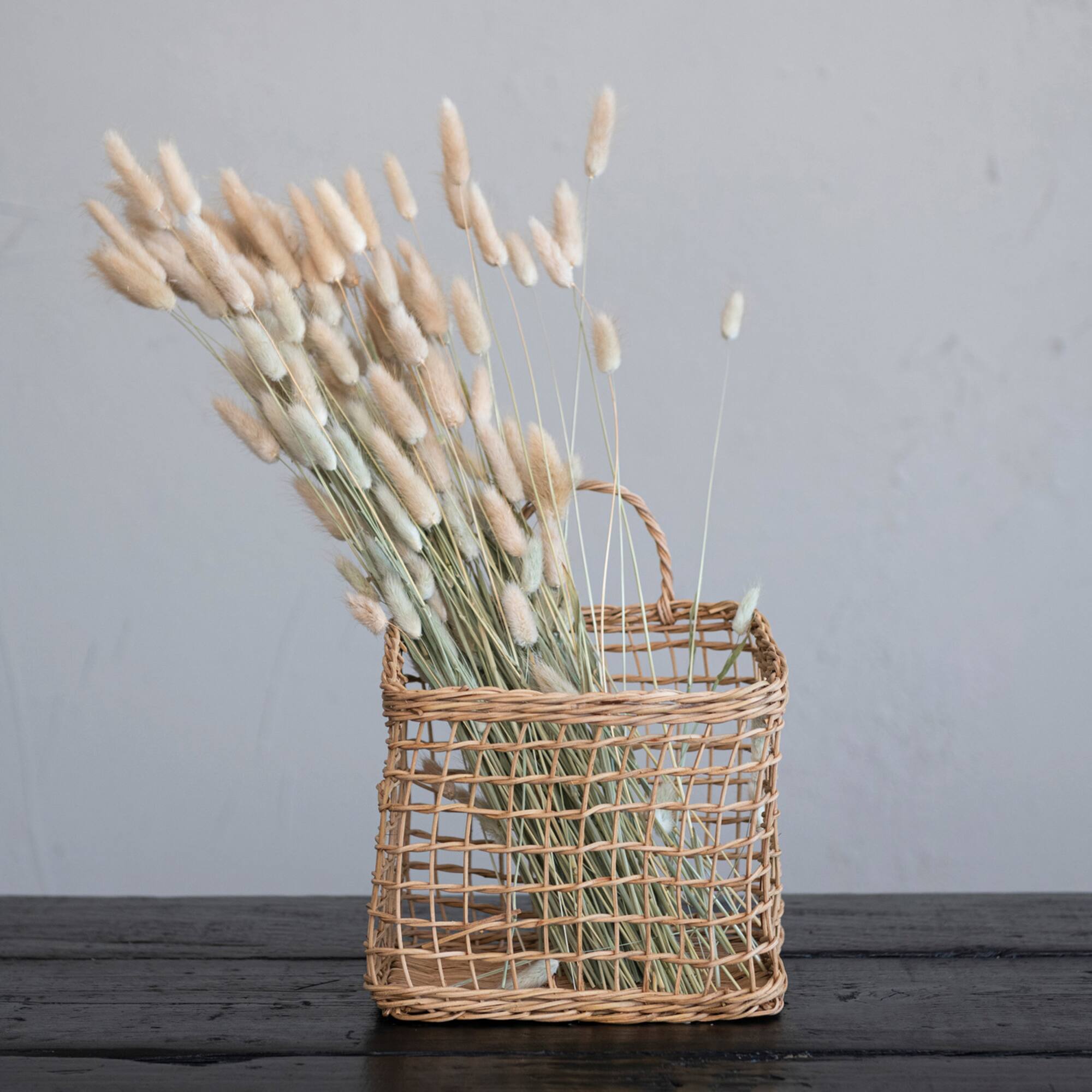 Hello Honey® Natural Woven Rattan Wall Hanging Basket